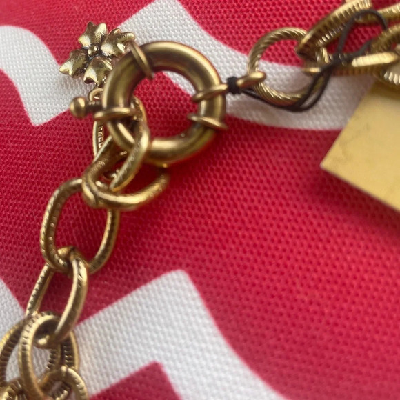 Patricia Nash Gold Double Charm World Coin Necklace - Picture 4 of 6